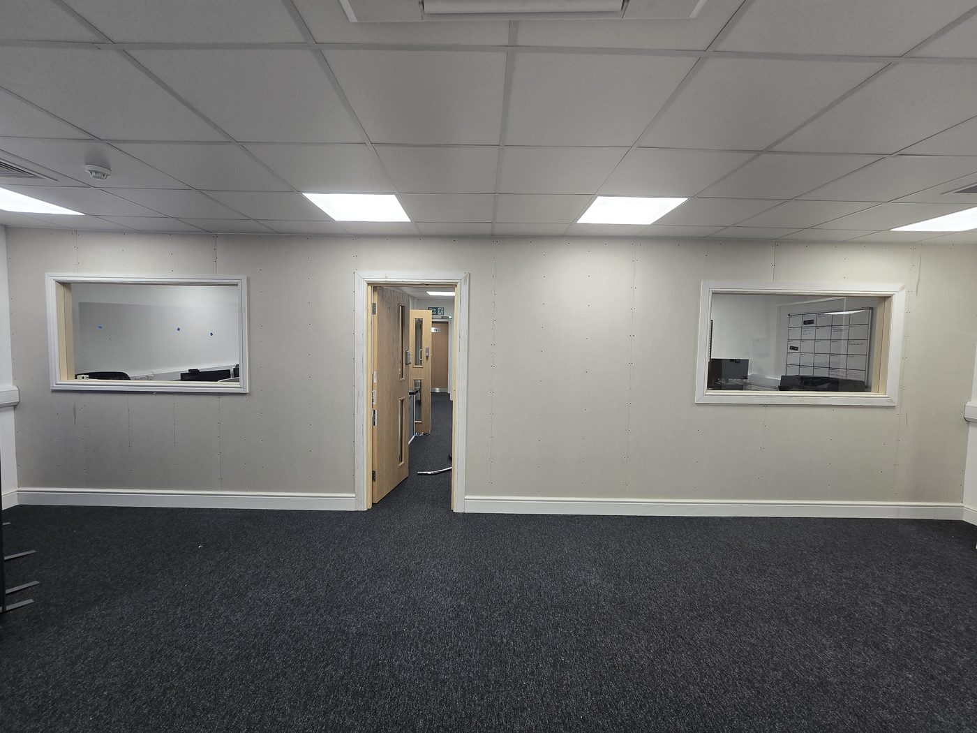 Three new partitioned offices taking shape